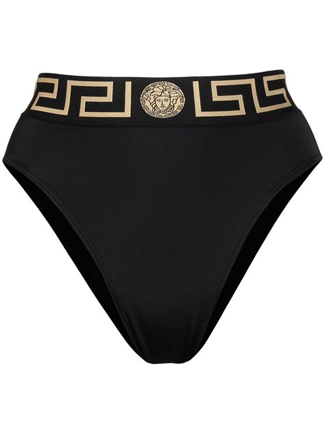 versace bikini damen|Versace high waist bikini bottom.